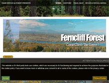 Tablet Screenshot of ferncliffforest.org
